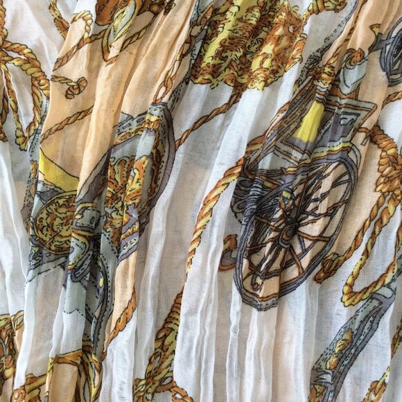 Long Colorful Lightweight Scarf - Picture 2 of 3